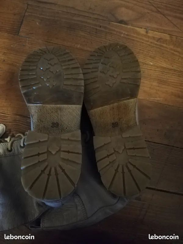 Bottines cuir T39,5 - T40 (image 5)