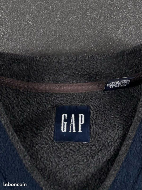 Pull Homme Gap Bleu Marine - Taille M, Coton, Occasion Très Bon état, Coupe Classique