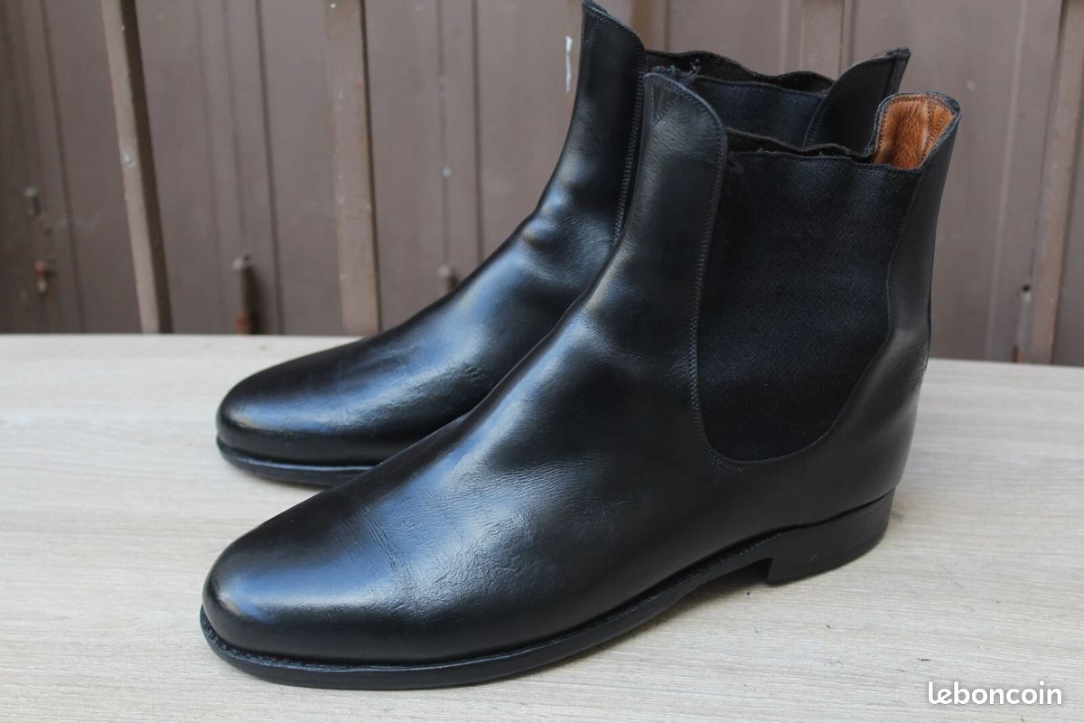 Ankle Boots Boots Homme Grosse Semelle Jm Weston Bottine Noir Sans