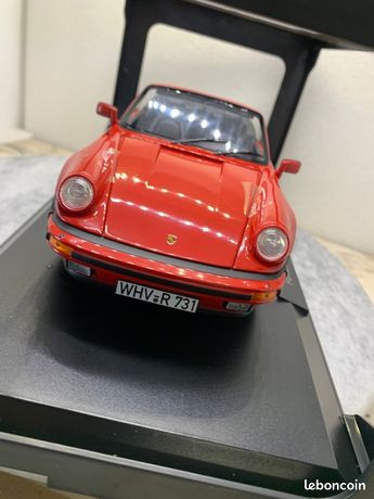 Mondo Motors Porsche 911 Turbo Cabriolet Rouge - 1/18 - Occasion Comme Neuve