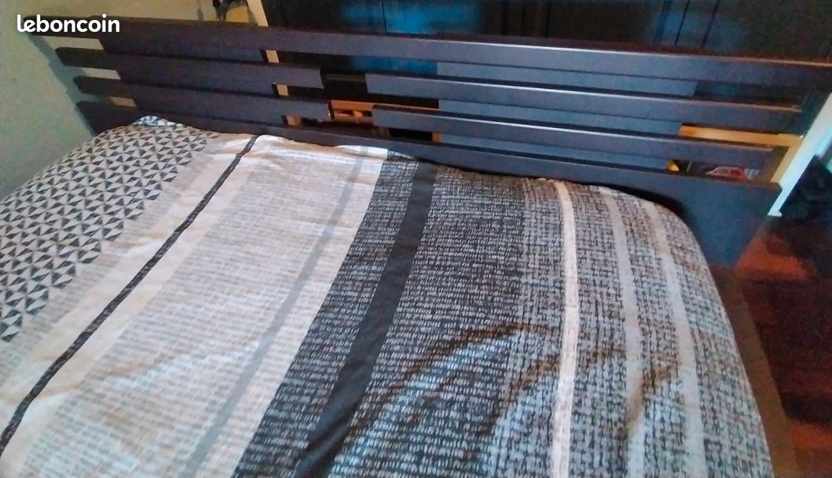 Chambre complète couleur bois foncé (image 3)