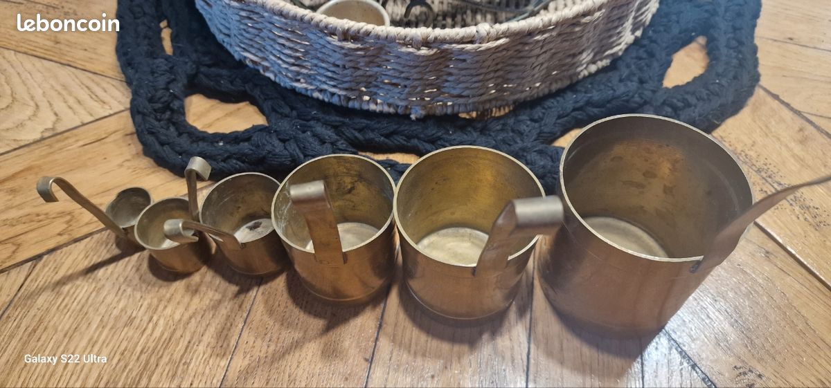 Lot de 6 pots avec anses en cuivre (image 8)