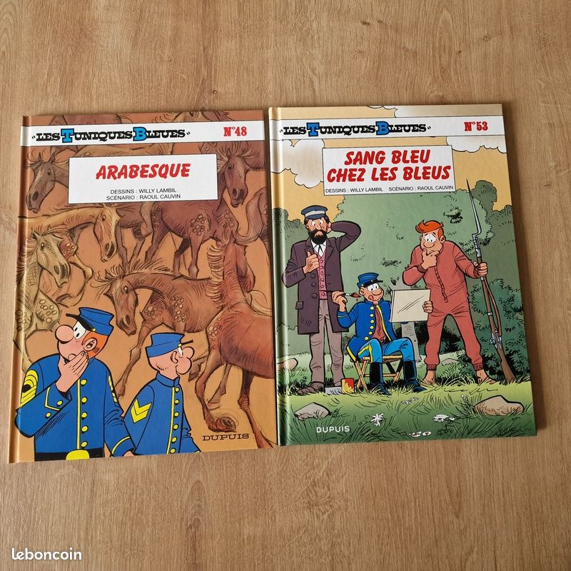 BD E.O 1ère édition Les tuniques bleues - tomes 48 et 53 - LAMBIL et SALVERIUS - Editions DUPUIS Très Bon état (image 1)