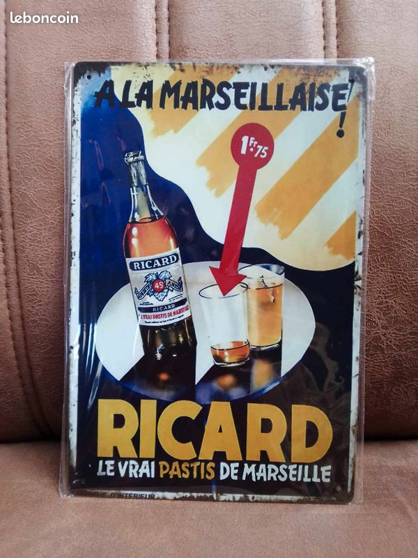 Plaque métallique Ricard 4 (image 1)