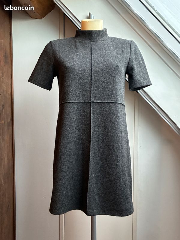 Robe Salopette Courte - Taille 40 - Marron - Style Décontracté - Occasion Très Bon état