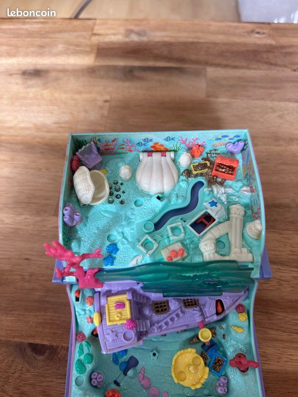 Vintage 1995 Polly Pocket Bluebird collector Sparkling Mermaid Adventure Book (Livre Sirène) (image 8)