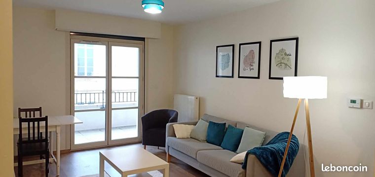 Appartement F2 meublé hyper centre Orléans - Terrasse - Garage