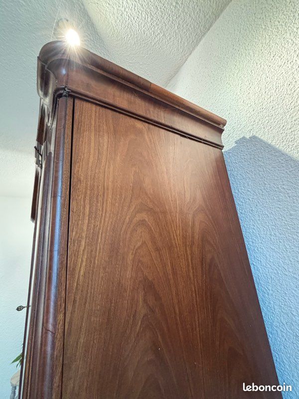 Vaisselier ancien - Armoire acajou 18eme siècle (image 9)