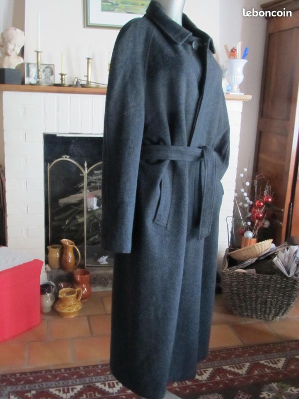 Grand manteau lainage gris anthracite homme Prestige taille 50 (image 2)