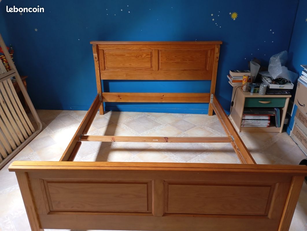Chambre 2 personnes pin massif (image 2)