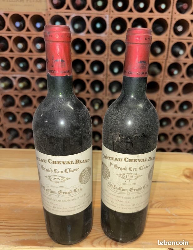 Bouteilles de 75cl Château Cheval Blanc 1er Grand Cru Classé 1996 - Saint-Émilion Grand Cru AOC classé Premier Grand Cru Classé A (image 1)