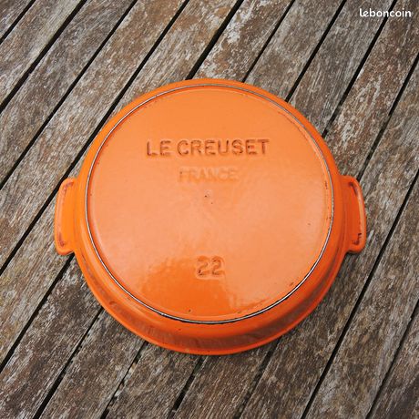 Plat à Poisson Le Creuset N°40 - Fonte Orange Pour Cuisson Au Four - Occasion
