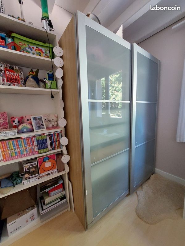 Armoire - dressing IKEA PAX avec portes coulissantes en verre (image 3)