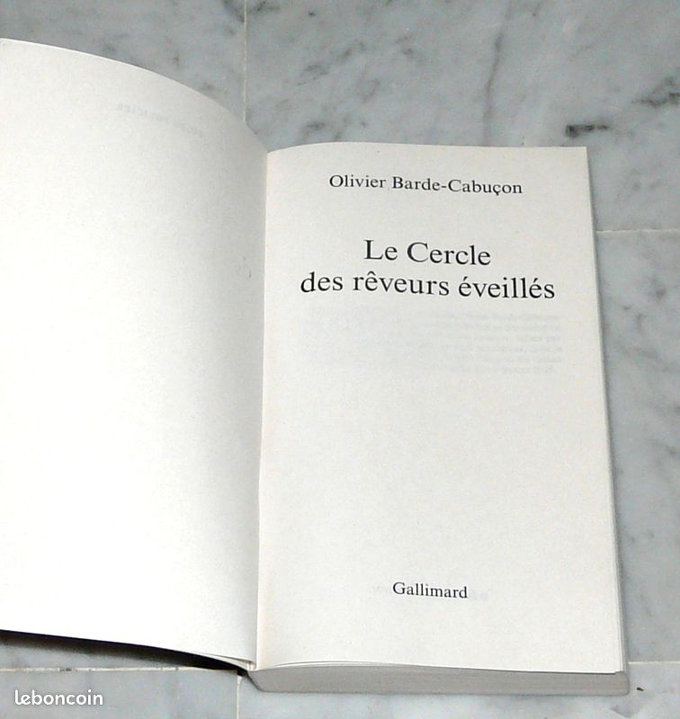 Livre – Le cercle des rêveurs éveillés - Olivier Barde-Cabuçon (image 2)