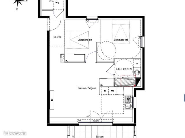 Appartement 3 pièces 60 m² · à Nîmes · 60 m² · 807 €