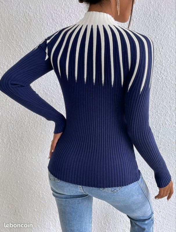 Pull Essex Classics Femme – Bleuet – Taille XS – Neuf Sans étiquette (prix Conseillé 149€)