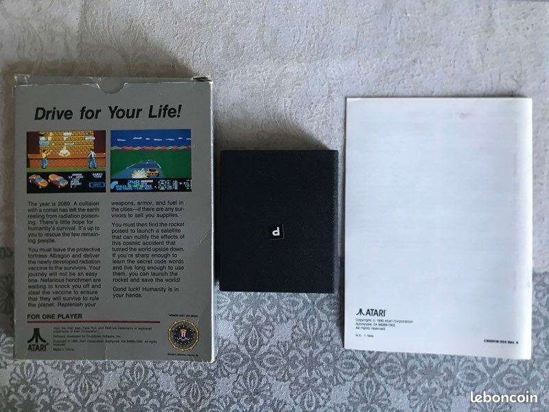 Jeu Atari 2600 Fatal Run PAL Complet En Boîte - N°8232S - État Correct Avec Usures
