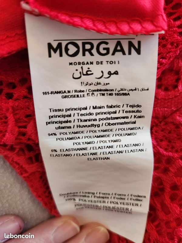 Robe rouge MORGAN taille M EU ou UK10 ou 40 (image 8)