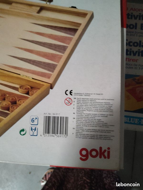 Jeu en bois neuf Backgammon (image 4)