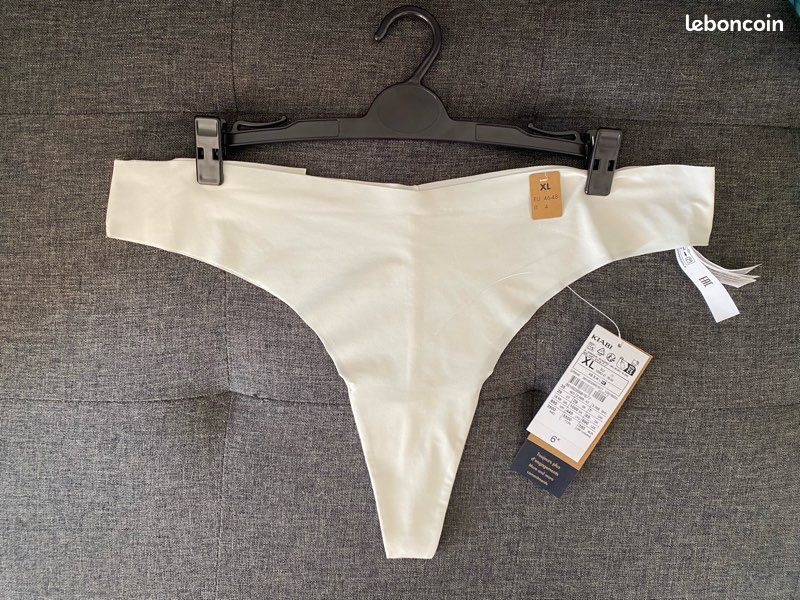 Tanga blanc Kiabi – Taille XL (46/48) – Neuf (image 2)