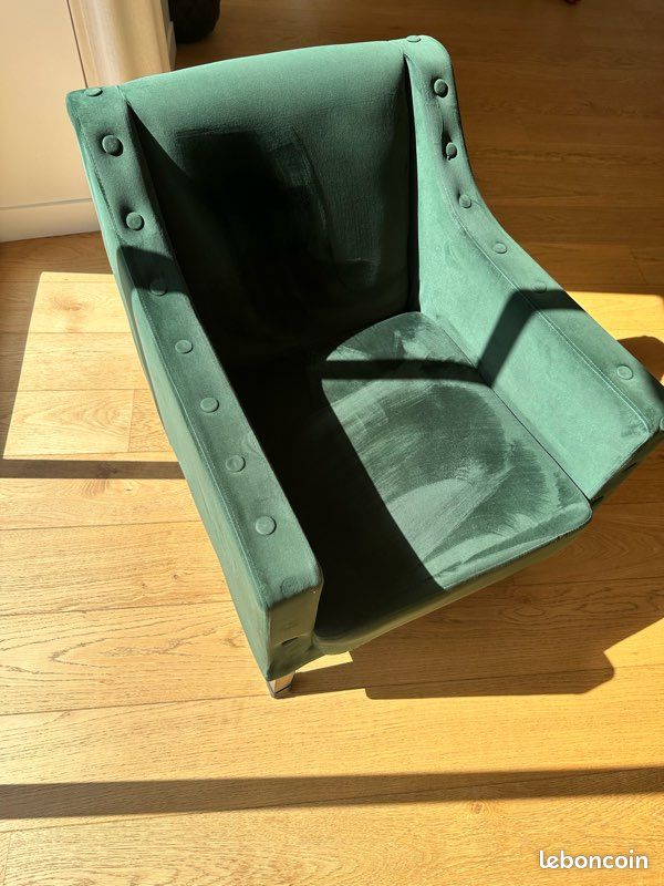 Fauteuil en velour (image 8)