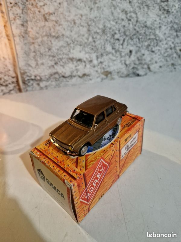 Miniature NOREV CUBE PLASTIGAM N°351 Talbot 1100 Simca, Blanche, échelle 1/43, En Boîte