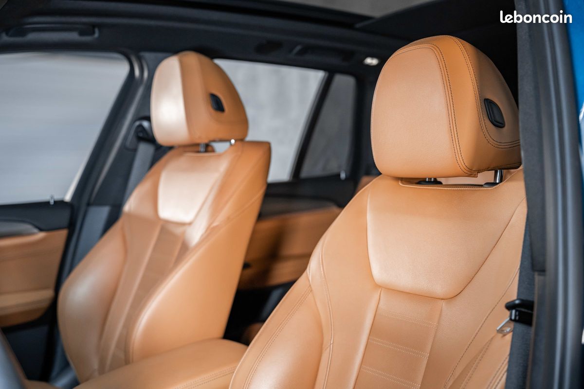 BMW X3 (G01) xDrive 20d 190 CH - Pack M Sport - Phytonic Blau - Cuir Cognac - Toit Ouvrant - Audio Hi-Fi - Feux Arrière LCI - Carnet & Suivi Complet BMW (image 8)