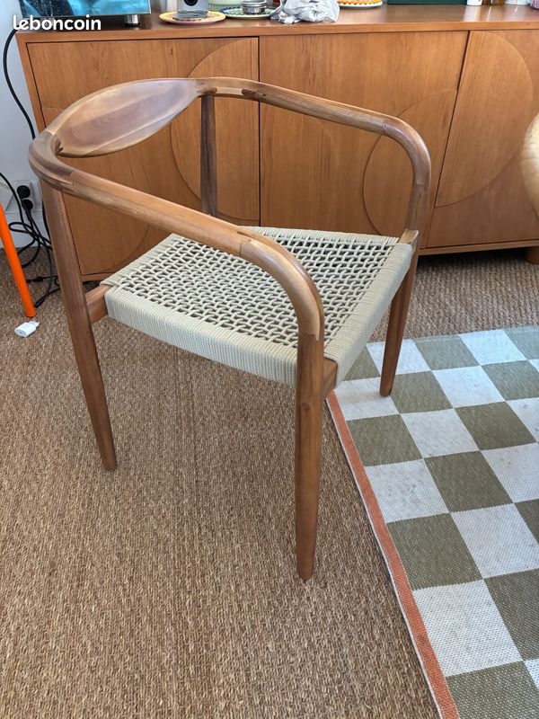 Lot de 4 chaises de salle à manger en bois de teck Visby Design (image 7)