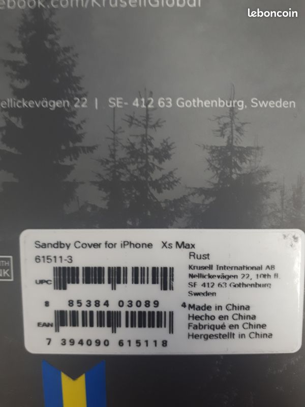 Coque iphone XS Max Krusell neuve (image 3)