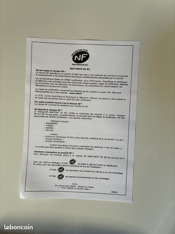 Abattants wc neuf (image 4)