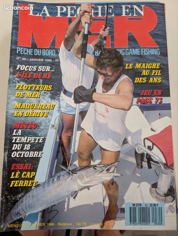 A VOIR !!! ANCIEN MAGAZINE n° 458  LA PÊCHE et