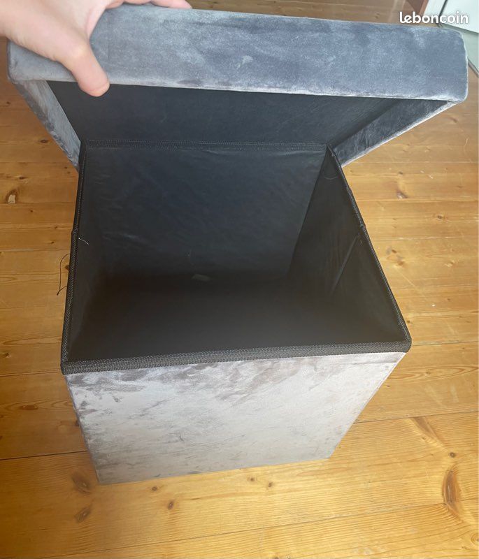 Cube de rangement gris (image 3)