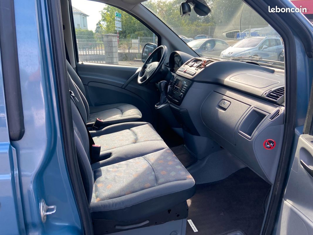 Mercedes Vito 120 CDI V6 BVA 204 cv 5 places. Attelage, régulateur, radar, entretien à jour (image 3)