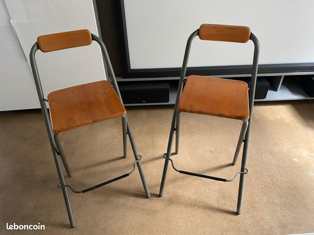 2 tabourets de bar vintage IKEA DENNIS