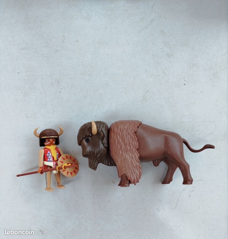 PLAYMOBIL VINTAGE WESTERN cow-boy à cheval carabine colt type set 3747