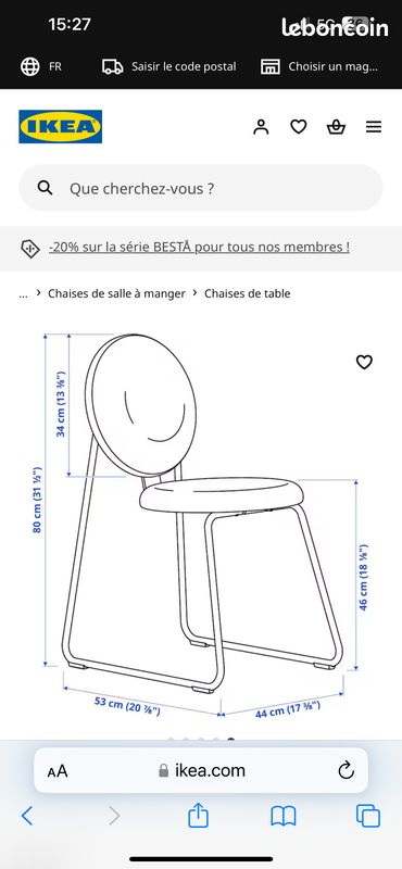 Chaise IKEA neuve (image 5)