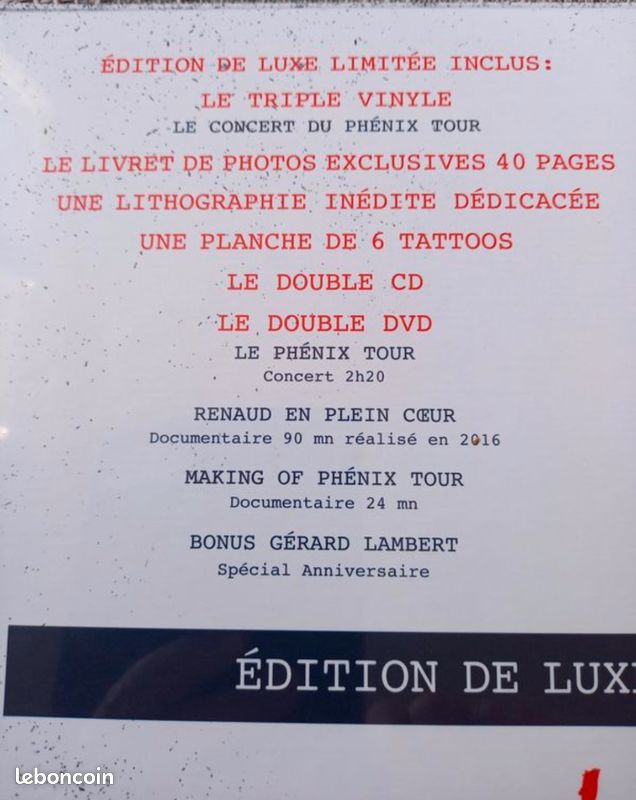 Coffret deluxe édition numéroté Renaud (image 3)
