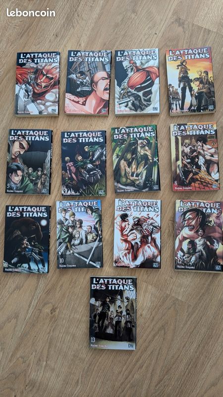 Manga L'attaque des titans tomes 1 à 13 (image 1)