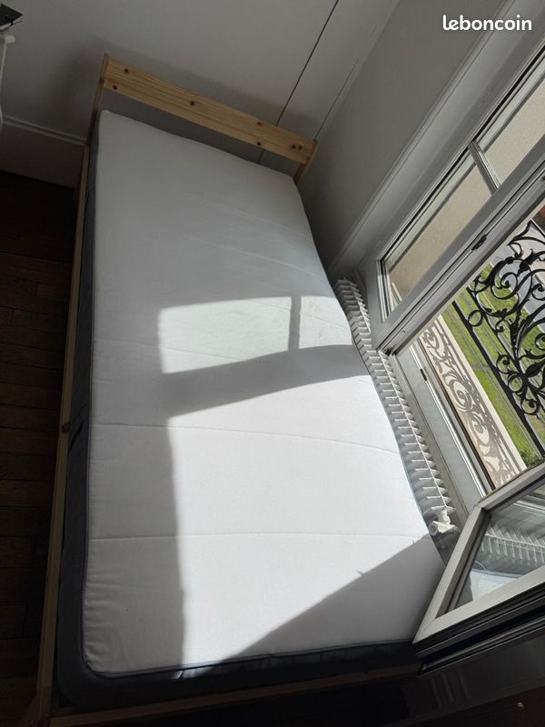 Lit IKEA NEIDEN + matelas IKEA VESTMARKA (image 3)