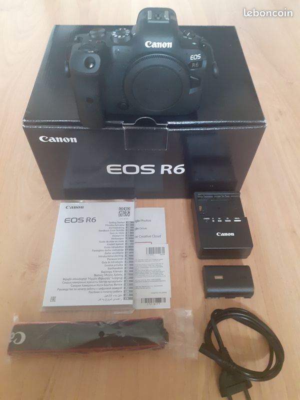 Canon EOS R6 Noir - Hybride Full Frame, Occasion Neuf, Fonctionne Parfaitement
