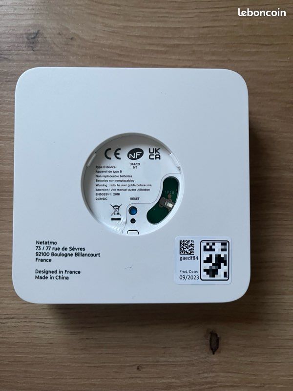Détecteur de Monoxyde de Carbone Netatmo (image 2)