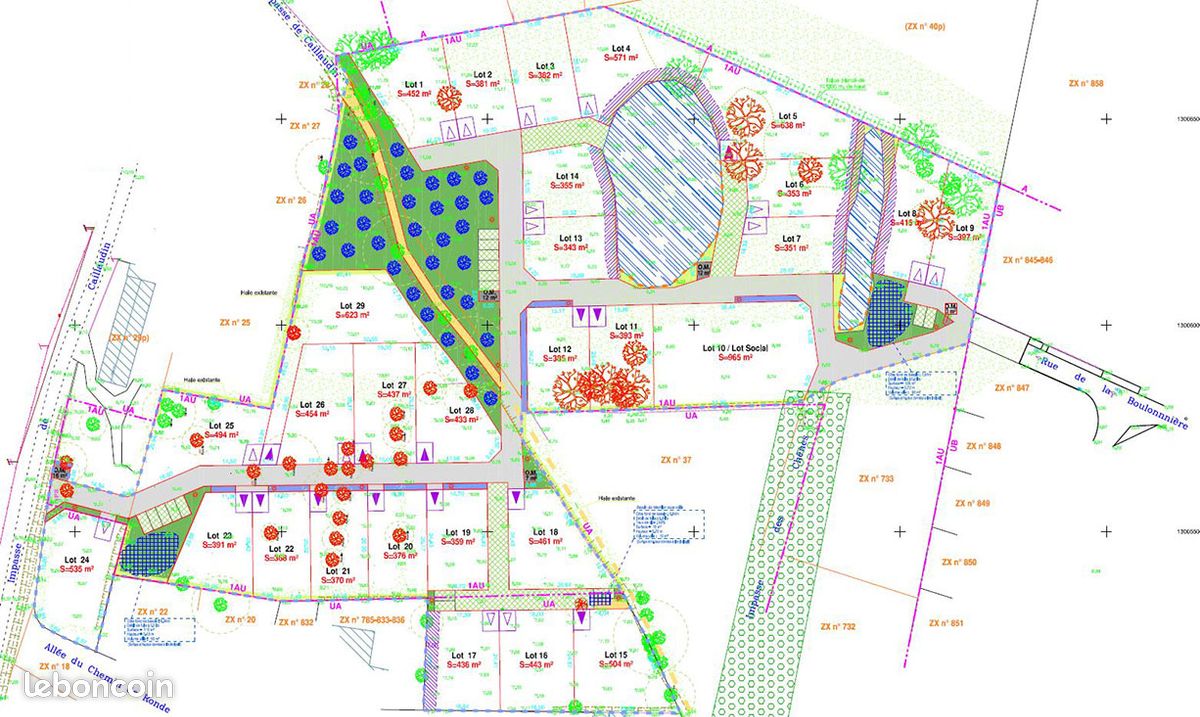 Terrain 359 m² Herbignac · 73 000 €