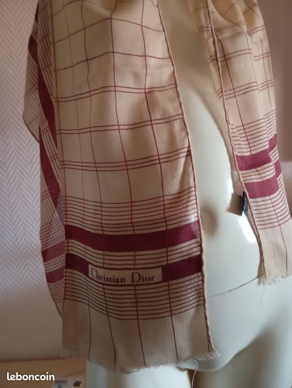 Christian Dior cashmere with silk scarf (image 2)