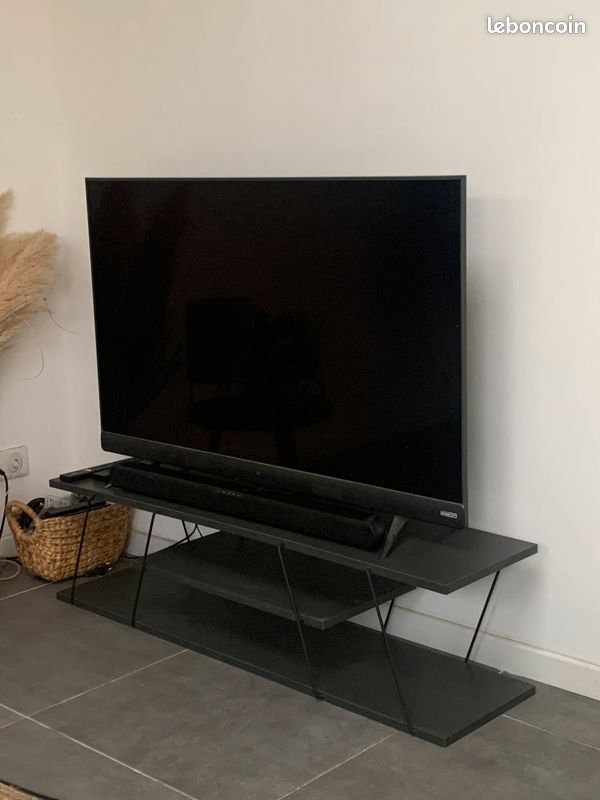 Meuble TV gris anthracite (image 1)