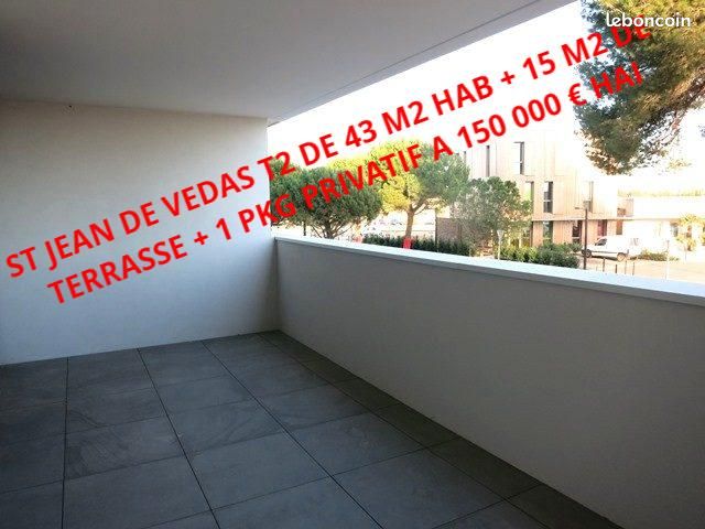 Appartement 2 pièces 43 m² · à Saint-Jean-de-Védas · 43 m² · 150 000 €