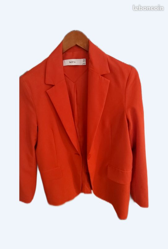 Buttoned Blazer Blazer Rouge Bershka Robe Blazer Bershka Blazer