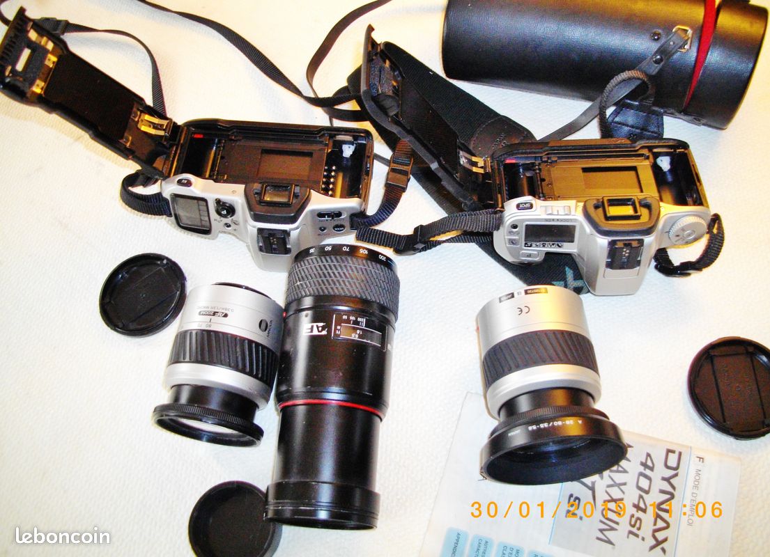 Appareil Photo Argentique Minolta 404 SI Dynax - Occasion Argenté, Fonctionnel