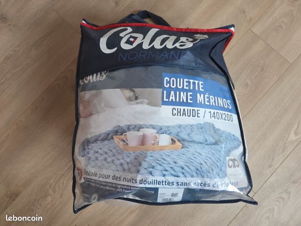 Couette 200x200 naturelle laine - Fabrication française