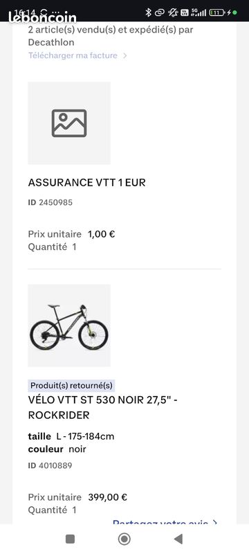 Vélo vtt st 530 noir 27,5" - rockrider (image 5)
