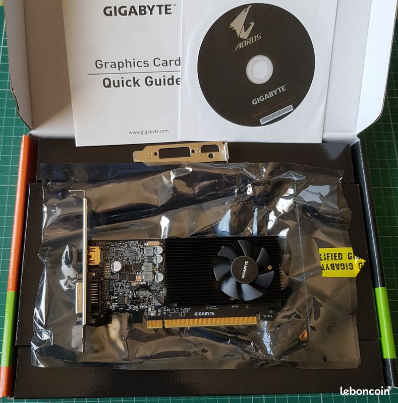 GIGABYTE Carte graphique nvidia GeForce GT 1030 Low Profile 2GB GDDR5 ...